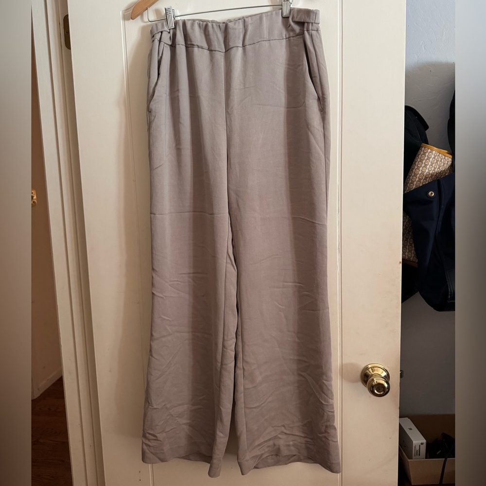 H&M Women's beige Wide-Leg Pants